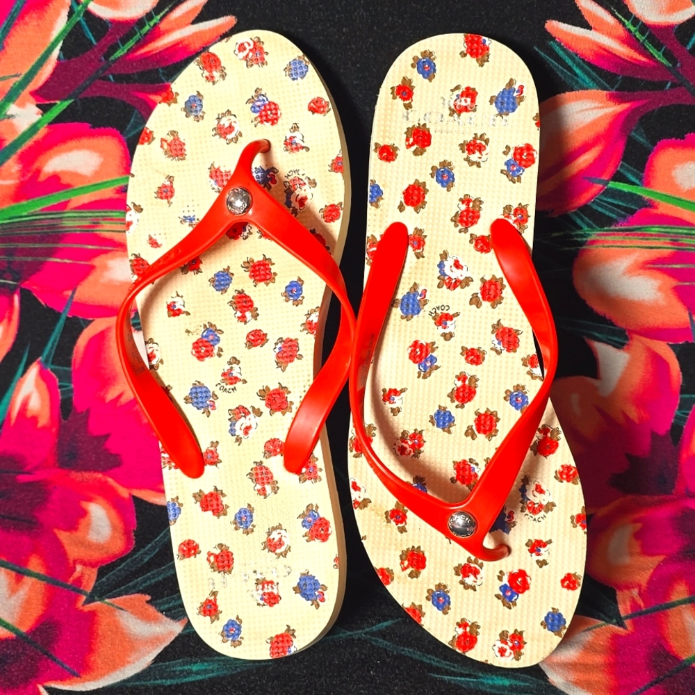 Coach Floral Flips